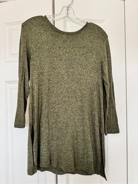 Old Navy Green Women's V-Neck Long Sleeve Tunic Top Size XS